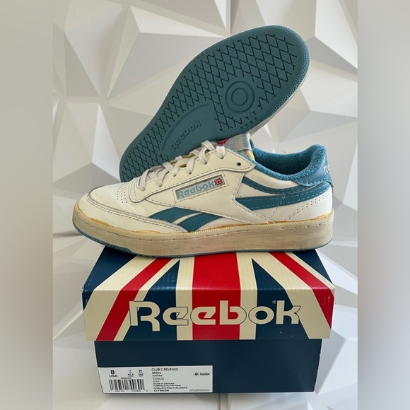 Reebok Other - 🔹 Reebok Club C 85 Revenge Vintage White Blue | Men’s Size 8 | Retro Classic